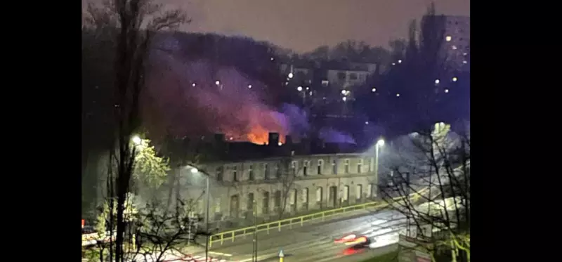 Pożar pustostanu w Świętochłowicach. Prawdopodobnie doszło do podpalenia!