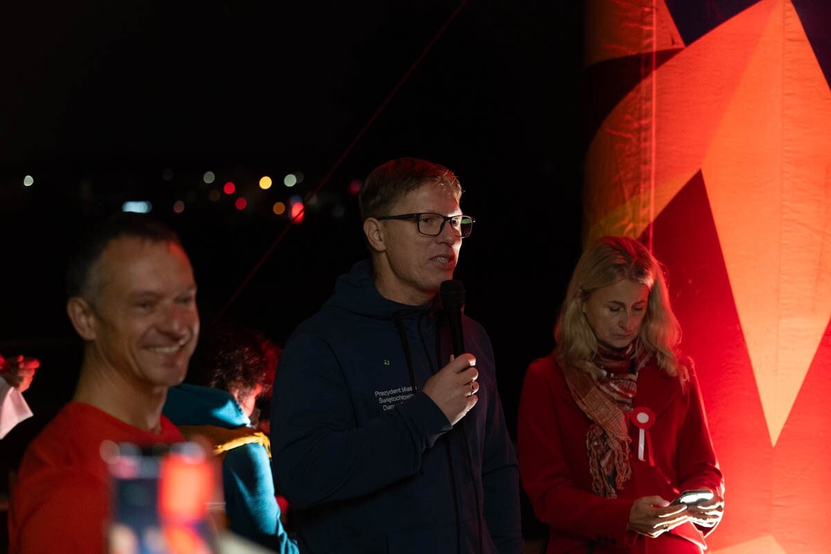 Bieg Niepodległości „Biegniemy w blasku wolności” w Świętochłowicach. / fot. Marek Faber