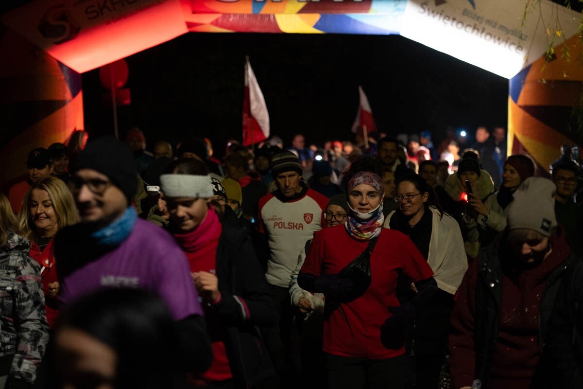 Bieg Niepodległości „Biegniemy w blasku wolności” w Świętochłowicach. / fot. Marek Faber
