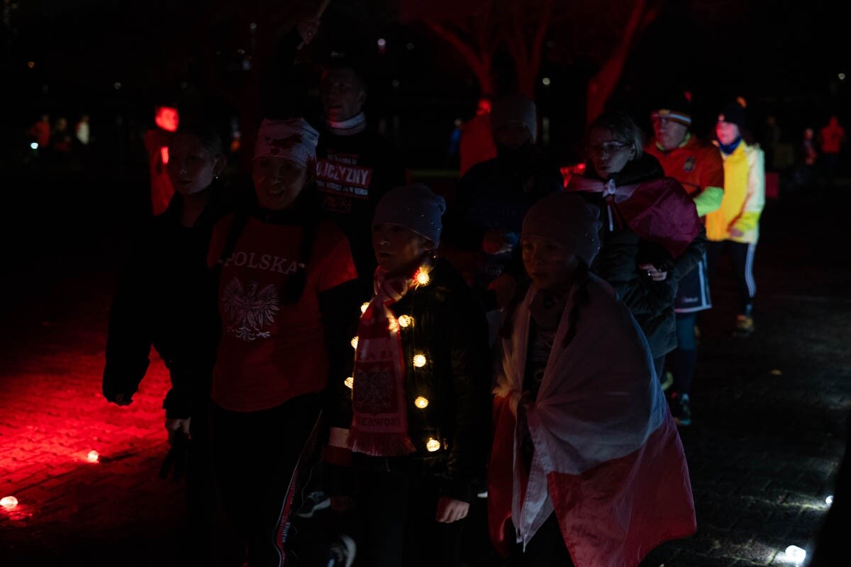 Bieg Niepodległości „Biegniemy w blasku wolności” w Świętochłowicach. / fot. Marek Faber