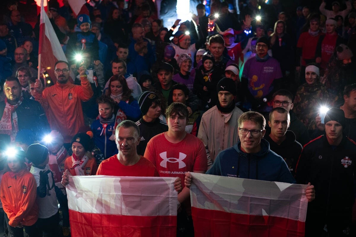 Bieg Niepodległości „Biegniemy w blasku wolności” w Świętochłowicach. / fot. Marek Faber