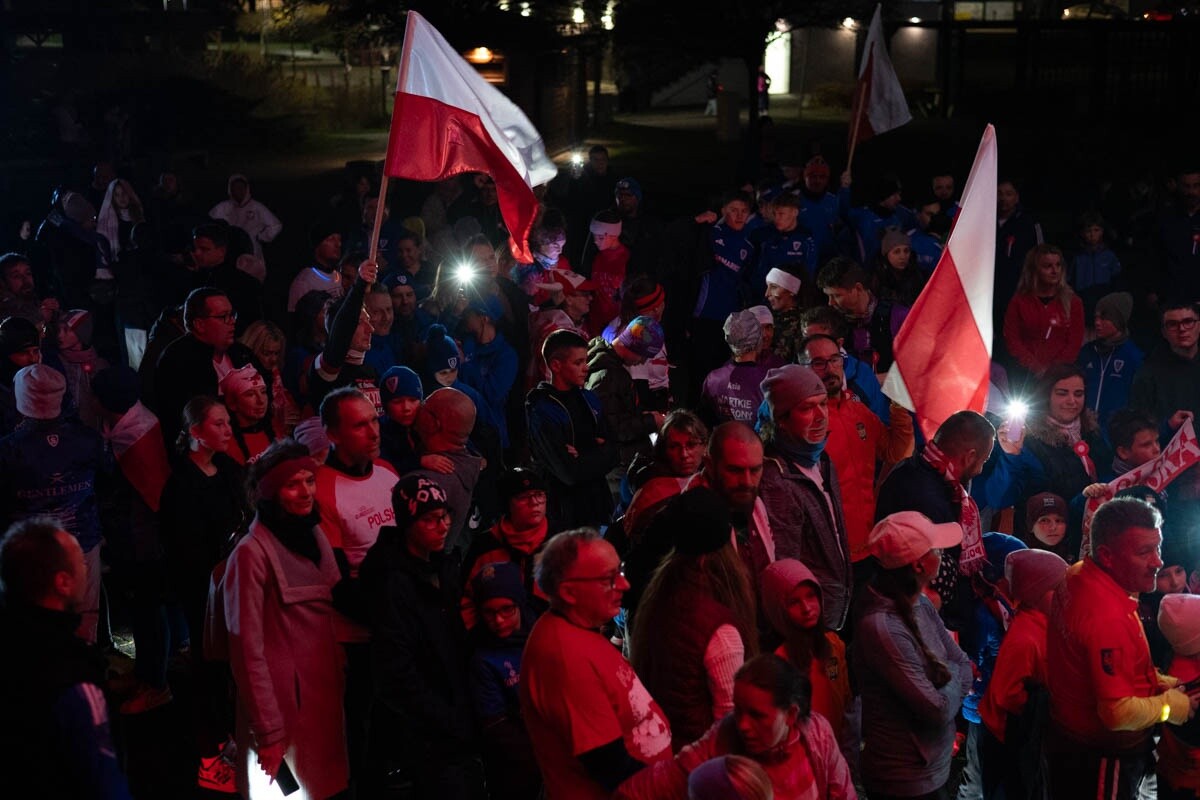 Bieg Niepodległości „Biegniemy w blasku wolności” w Świętochłowicach. / fot. Marek Faber