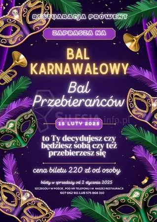 Karnawałowa Zabawa: Bal Przebierańców w Restauracji Prowent