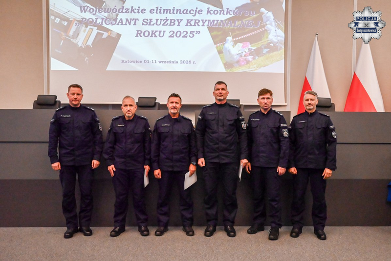 Konkurs "Policjant Służby Kryminalnej roku 2025". Świętochłowiccy policjanci na podium