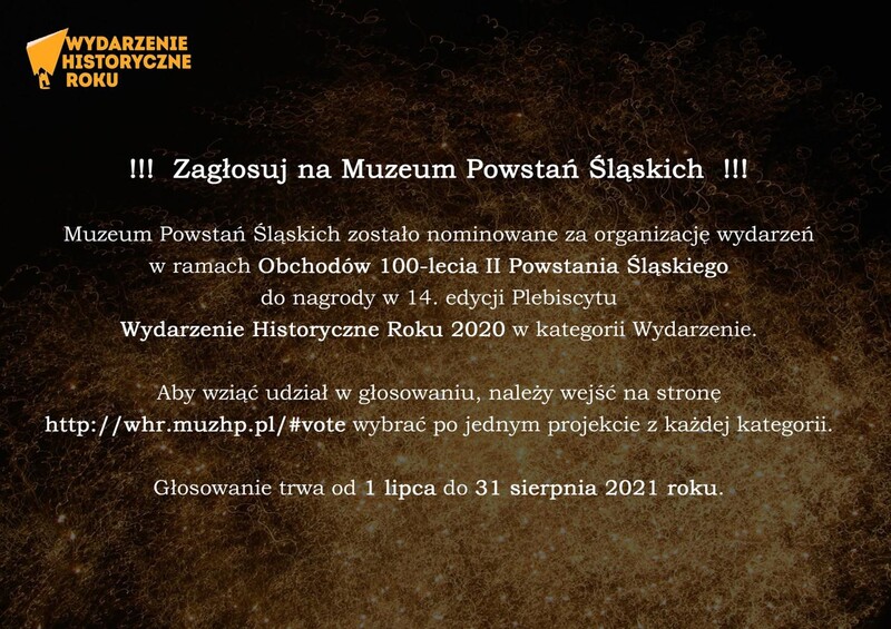 Muzeum Powstań Śląskich nominowane do Wydarzenia Historycznego Roku 2020