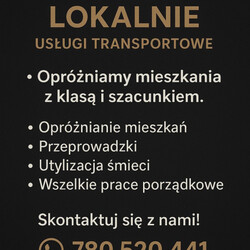 Opróżnianie mieszkań, prace porządkowe, przeprowad