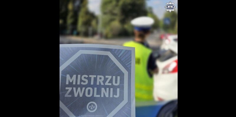 Policjanci w akcji „Mistrzu, Zwolnij!” – bezpieczeństwo przede wszystkim!
