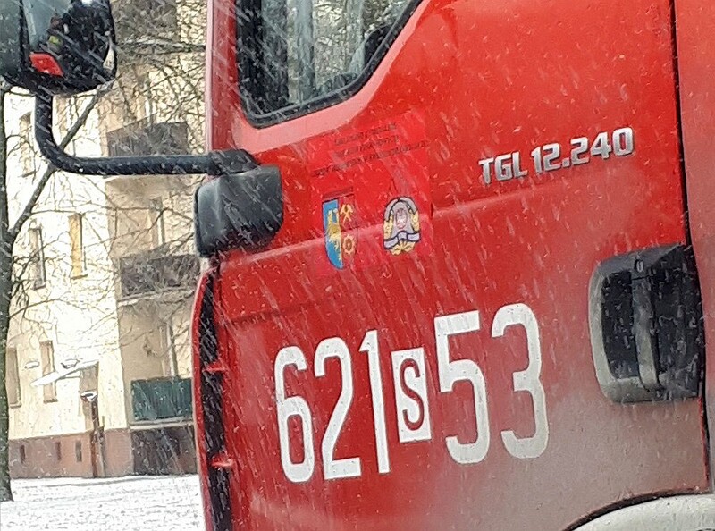 Pożar w budynku przy ul. Katowickiej