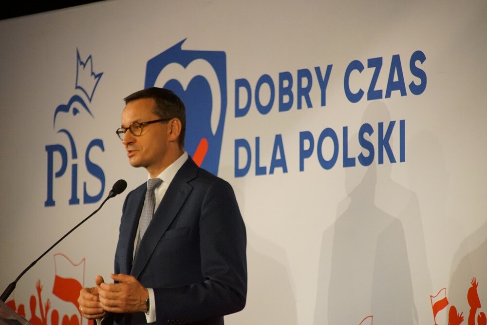 W Centrum Kultury Śląskiej odbywa się spotkanie premiera RP Mateusza Morawieckiego z mieszkańcami Świętochłowic.