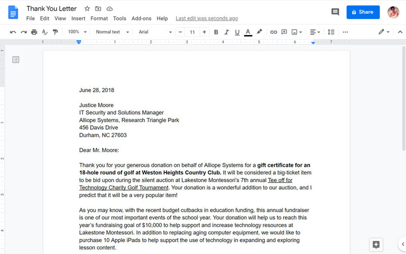 Skróty klawiszowe w Google Docs