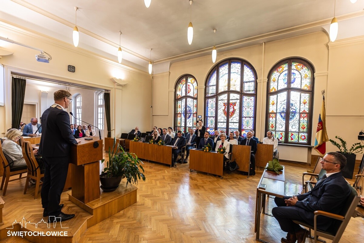 Ślubowanie nowej Rady Miasta Świętochłowice. / fot. Rafał Zduńczyk / UM Świętochłowice