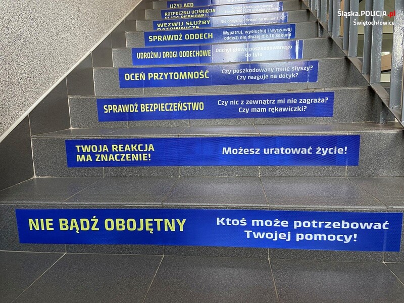 Świętochłowicka policja wspiera projekt „Schody dla życia”