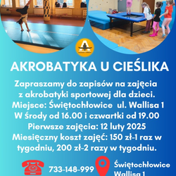 Zajęcia z akrobatyki dla dzieci i młodzieży