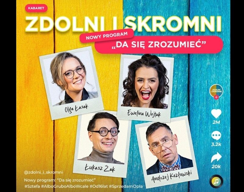 Zdolni i Skromni wystąpią w Świętochłowicach! Nowy program już 21 października